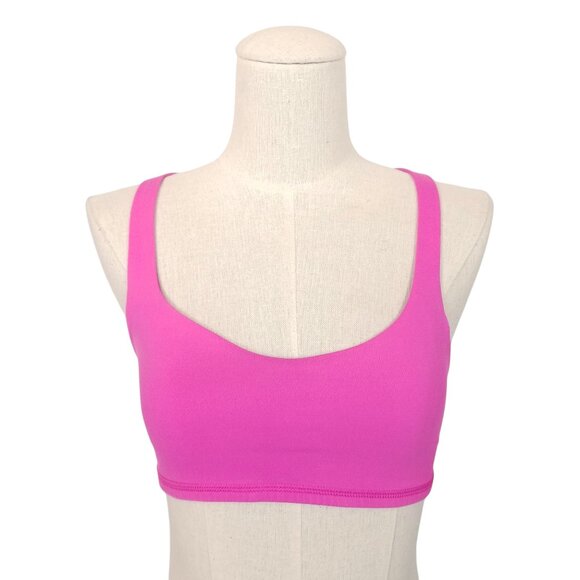 Lululemon Free To Be Bra Pow Pink Sz 4 - Picture 1 of 8